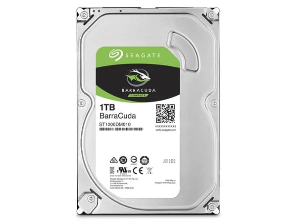Seagate Barracuda ST1000DM010 disco duro interno 1 TB 7200 RPM 64 MB 3.5" Serial ATA III